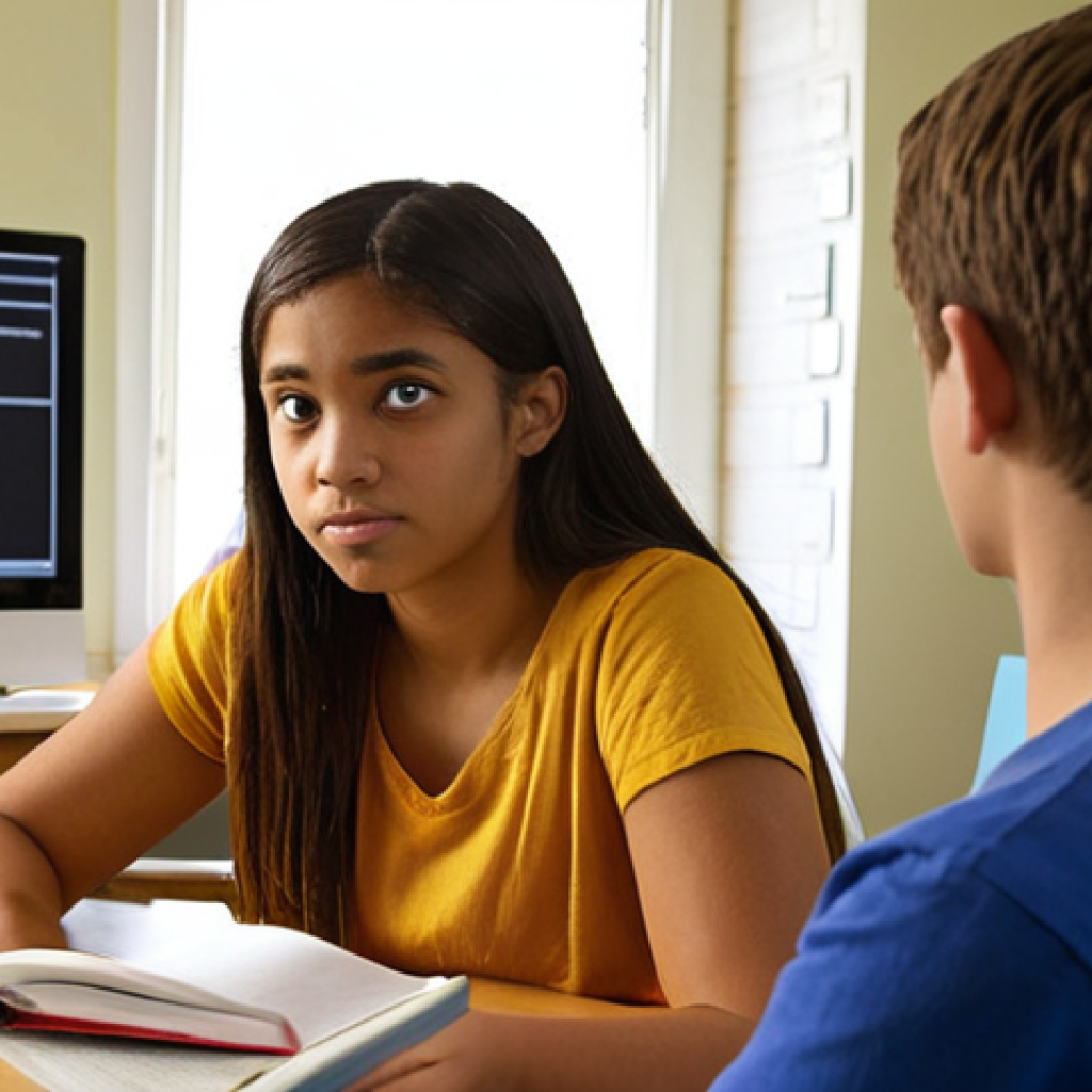 **Image Prompt 1: The Foundational Counseling Session**
    A realistic, high-definition photograph of an empathetic youth counselor (mid-20s to 30s, diverse ethnicity) actively engaged in a one-on-one counseling session with a teenager (diverse ethnicity, approximately 14-17 years old). The setting is a professional yet warm and inviting counseling office, with soft, natural lighting. The counselor is leaning slightly forward, maintaining eye contact, and showing deep empathy through their posture and expression. The teenager, initially hesitant, is starting to open up, conveying a sense of trust building. In the background, subtly out of focus, are elements that hint at academic foundations and supervision: a bookshelf filled with psychology and counseling textbooks, a framed diploma or certificate, and perhaps a subtle suggestion of a supervisor's presence (e.g., a blurred monitor screen showing a debriefing, or a notebook with supervisory notes). The overall mood is one of connection, safety, and professional guidance.