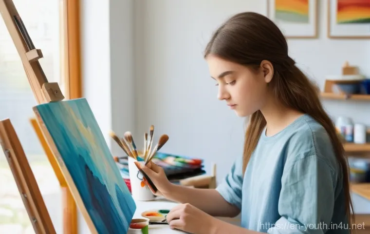 청소년상담사 현장 상담 사례 분석 - **Prompt:** A diverse group of four teenagers, aged 15-17, are gathered in a brightly lit, modern sc...