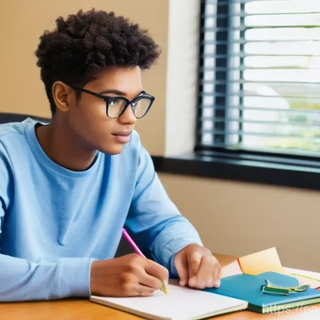 청소년상담사 시험 합격을 위한 공부법 - **Prompt 1: Focused Study Session**
    "A young adult, approximately 20 years old, with a gender-ne...