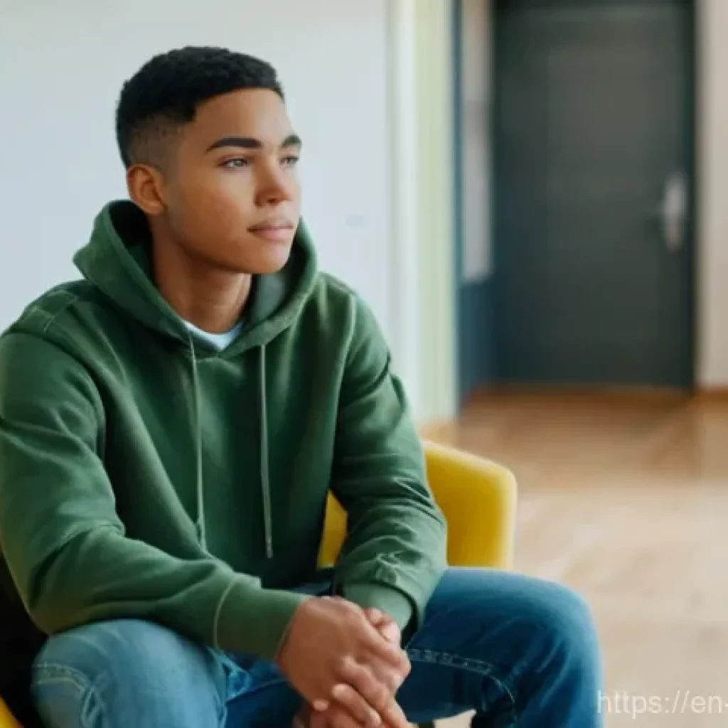 청소년상담사 직무에서 자주 쓰이는 스킬 - **Prompt:** A cozy, brightly lit counseling room with soft, muted tones. A male youth counselor in h...